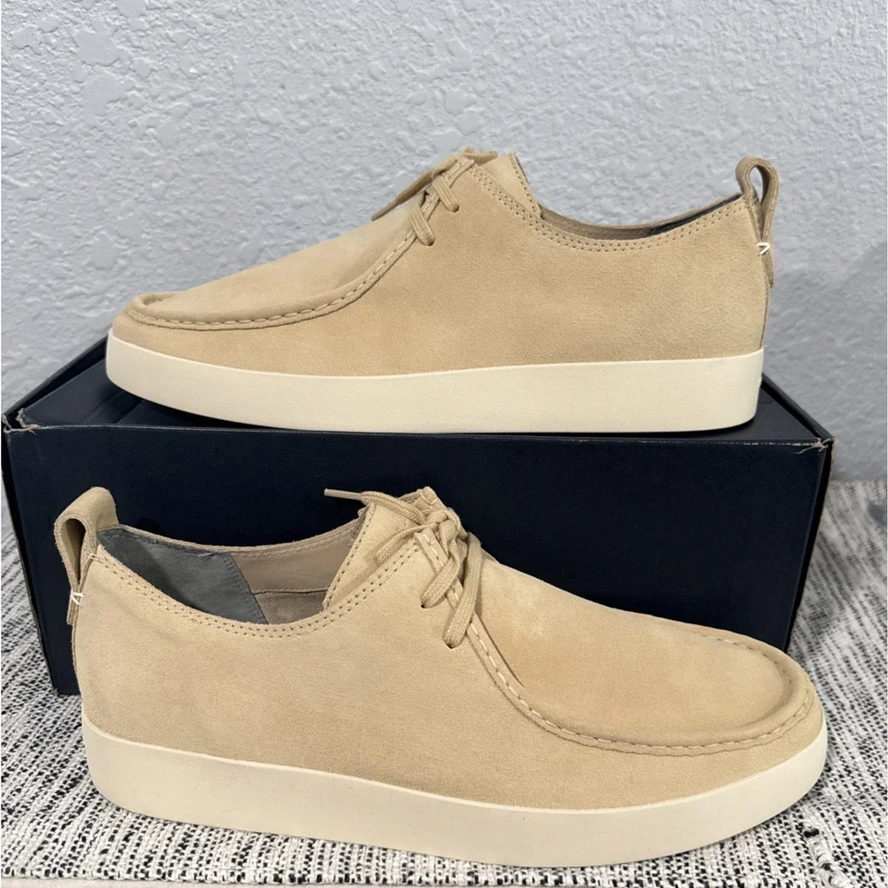 Everlane Desert Shoe Beige Suede Lace Shoes Low Top Loafers Mens 11.5 Minimalist